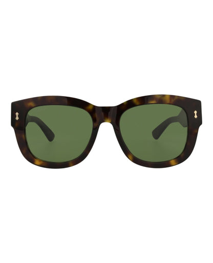 Gucci Square-Frame Bio Acetate Sunglasses Havana Havana Green (GG1110S-30012853-002)