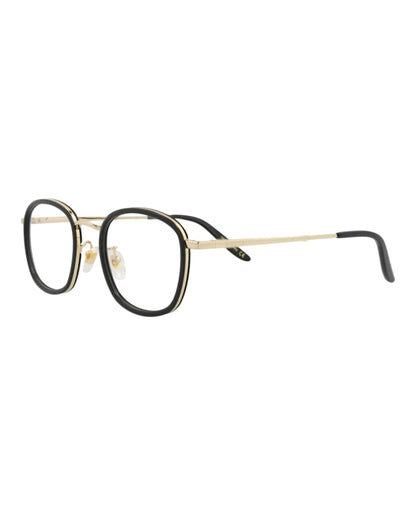 Gucci Square-Frame Injection Optical Frames Black Gold Transparent (GG0678OA-30008625-001)