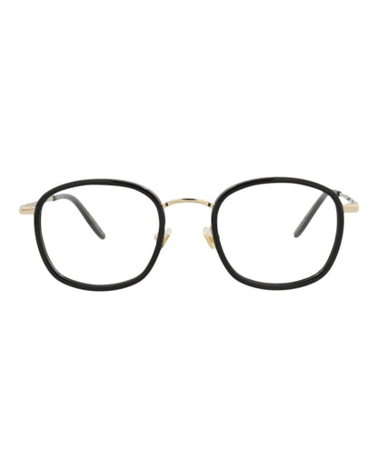 Gucci Square-Frame Injection Optical Frames Black Gold Transparent (GG0678OA-30008625-001)