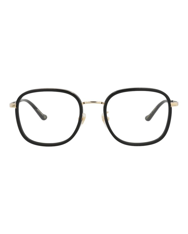 Gucci Square-Frame Injection Optical Frames Black Gold Transparent (GG0955OA-30011118-001)