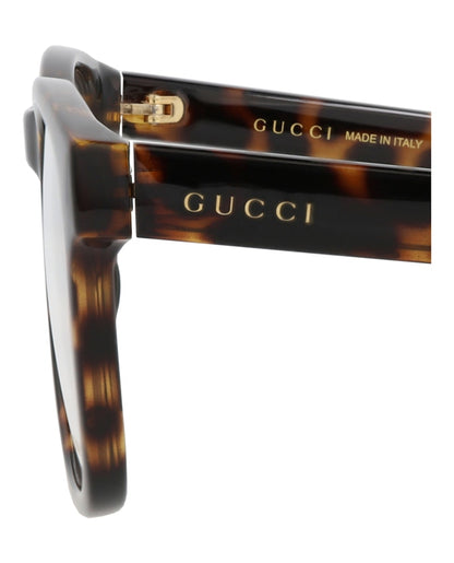 Gucci Square-Frame Injection Optical Frames Havana Havana Transparent (GG1344O-30013881-006)