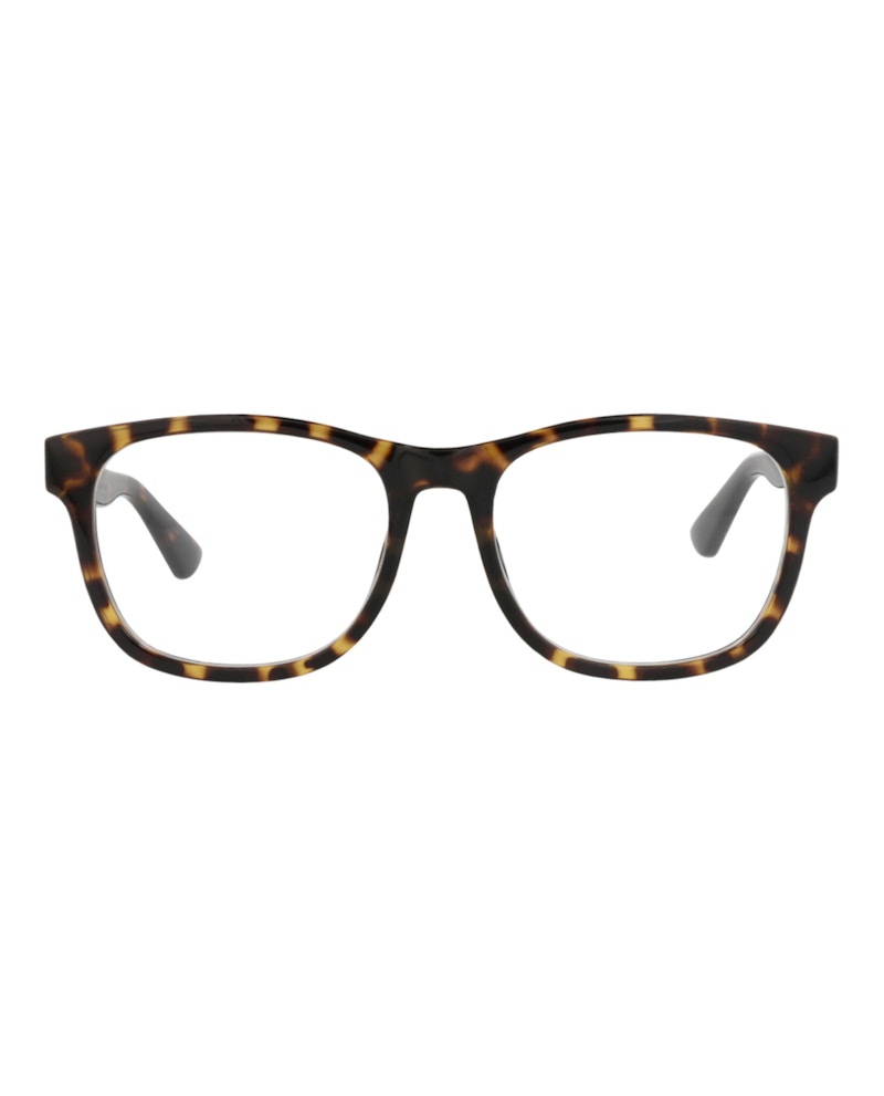 Gucci Square-Frame Injection Optical Frames Havana Havana Transparent (GG1344O-30013881-006)