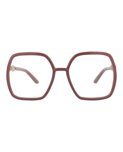 Gucci Square-Frame Injection Optical Frames Pink Pink Transparent (GG0890O-30010364-003)