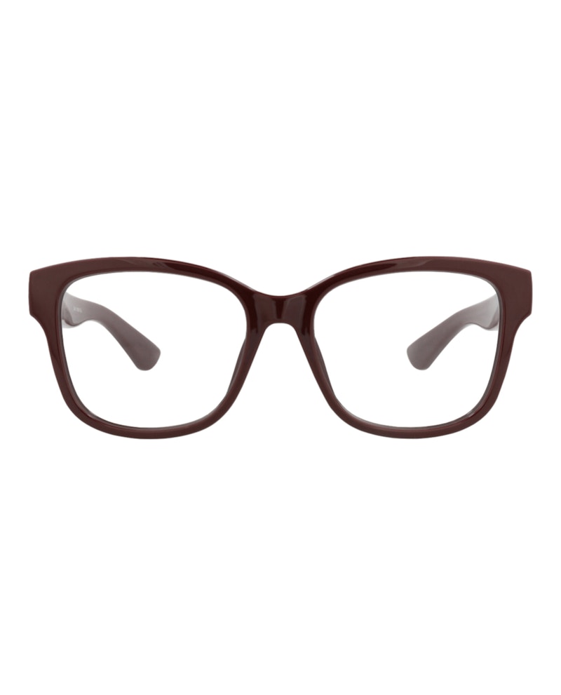 Gucci Square-Frame Injection Optical Frames Red Red Transparent (GG1340O-30013878-005)