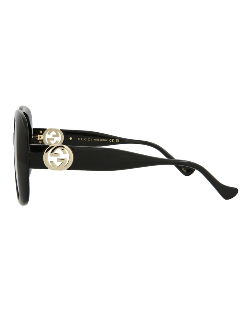 Gucci Square-Frame Injection Sunglasses Black Black Grey (GG1029SA-30011778-001)