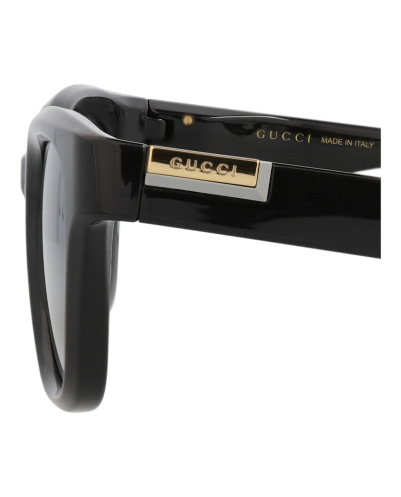 Gucci Square-Frame Injection Sunglasses Black Black Grey (GG1621SA-30015105-001)