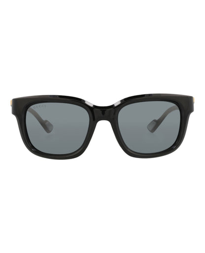 Gucci Square-Frame Injection Sunglasses Black Black Grey (GG1621SA-30015105-001)