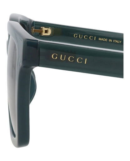 Gucci Square-Frame Injection Sunglasses Blue Blue Brown (GG1582SK-30014855-003)