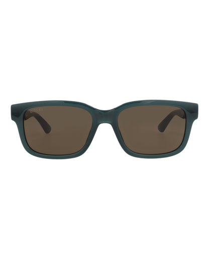 Gucci Square-Frame Injection Sunglasses Blue Blue Brown (GG1583S-30014853-003)
