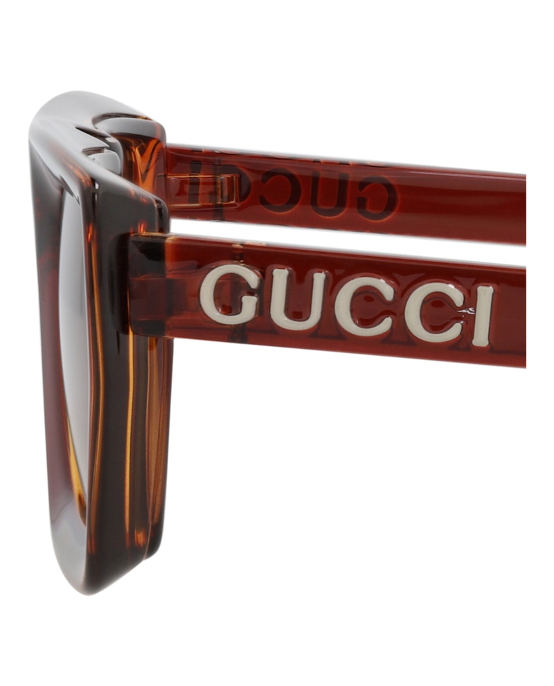 Gucci Square-Frame Injection Sunglasses Brown Brown Brown (GG1723S-30015511-002)