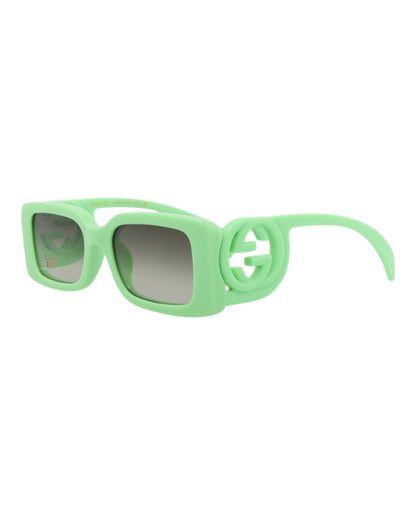 Gucci Square-Frame Injection Sunglasses Green/Green/Green (GG1325S-30013843-004)