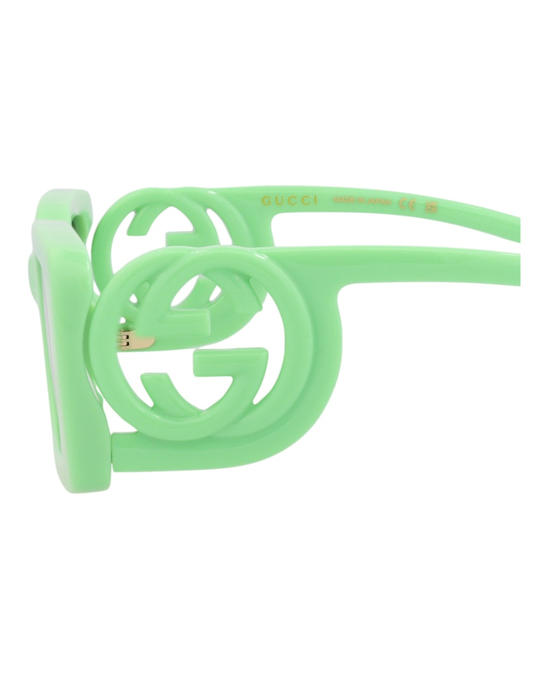 Gucci Square-Frame Injection Sunglasses Green/Green/Green (GG1325S-30013843-004)