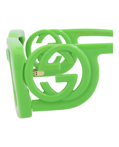 Gucci Square-Frame Injection Sunglasses Green Green Grey (GG1325S-30013843-009)