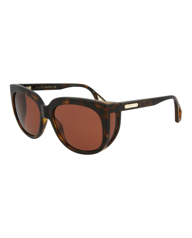 Gucci Square-Frame Injection Sunglasses Havana Havana Brown (GG0468S-30006410-002)