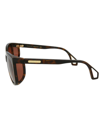 Gucci Square-Frame Injection Sunglasses Havana Havana Brown (GG0468S-30006410-002)