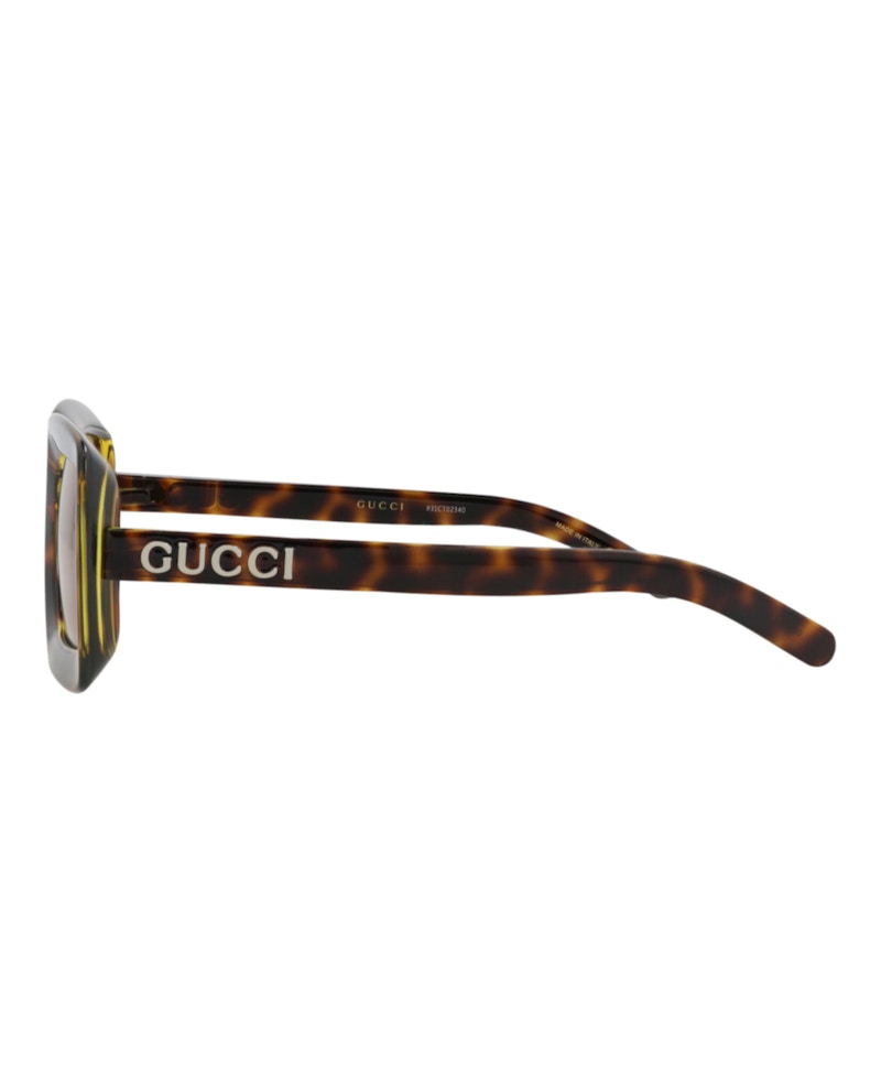 Gucci Square-Frame Injection Sunglasses Havana Havana Brown (GG1718S-30015507-002)