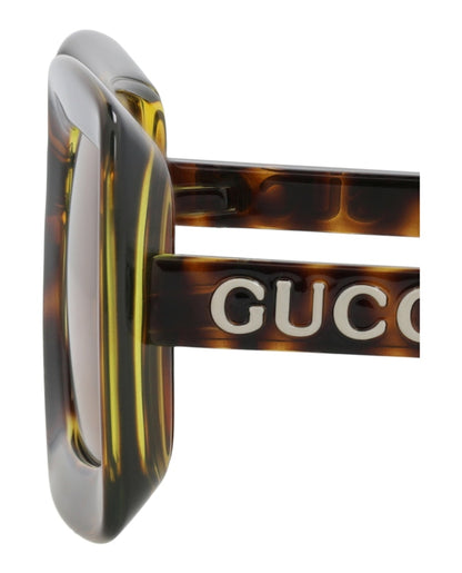 Gucci Square-Frame Injection Sunglasses Havana Havana Brown (GG1718S-30015507-002)