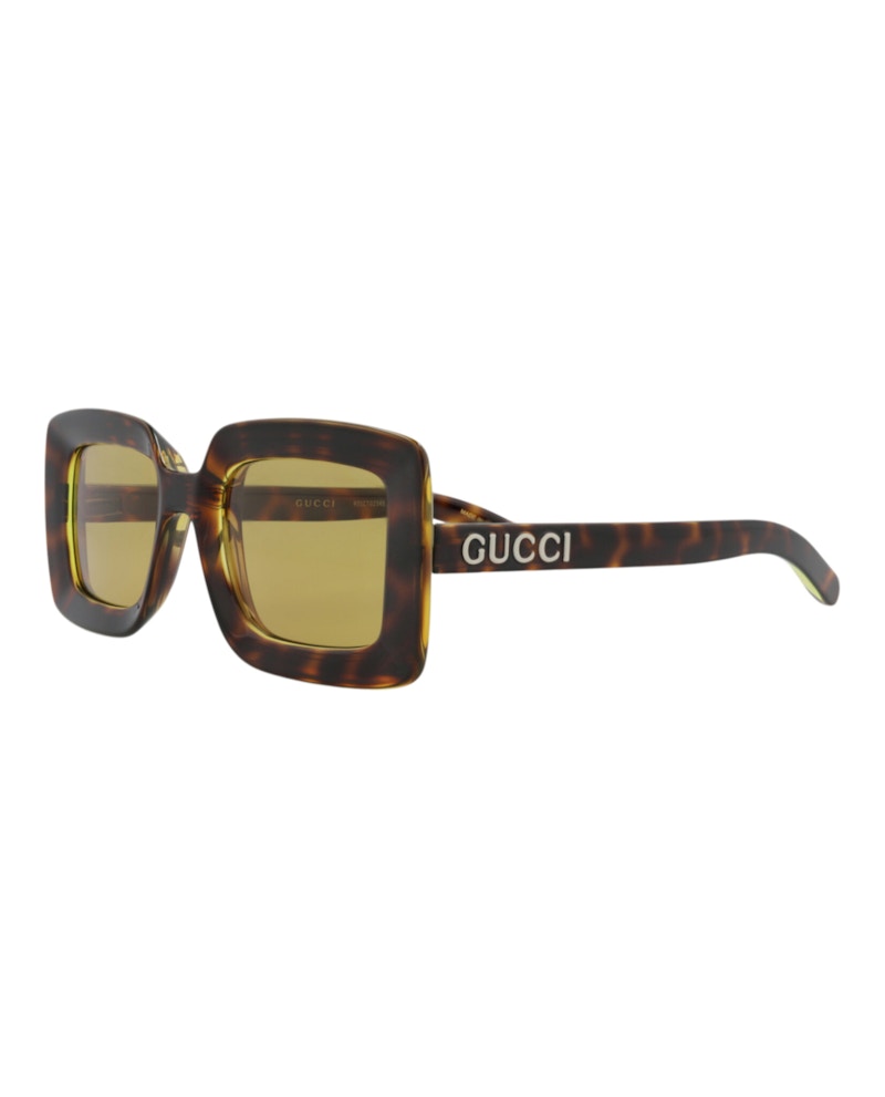 Gucci Square-Frame Injection Sunglasses Havana Havana Brown (GG1718S-30015507-002)