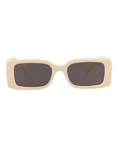 Gucci Square-Frame Injection Sunglasses Ivory Ivory Grey (GG1325S-30013843-013)