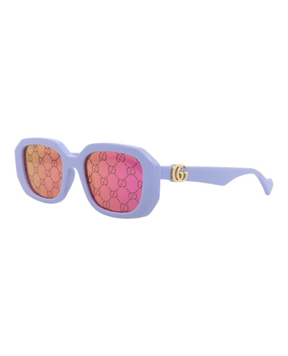 Gucci Square-Frame Injection Sunglasses Violet Violet Pink (GG1535S-30014812-004)