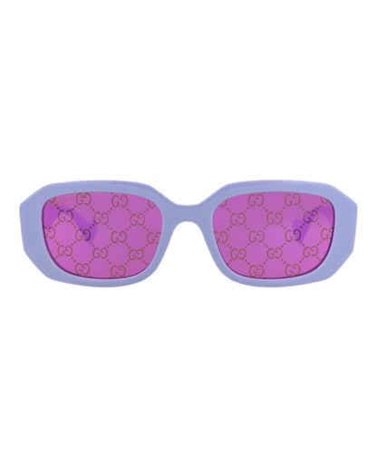 Gucci Square-Frame Injection Sunglasses Violet Violet Pink (GG1535S-30014812-004)