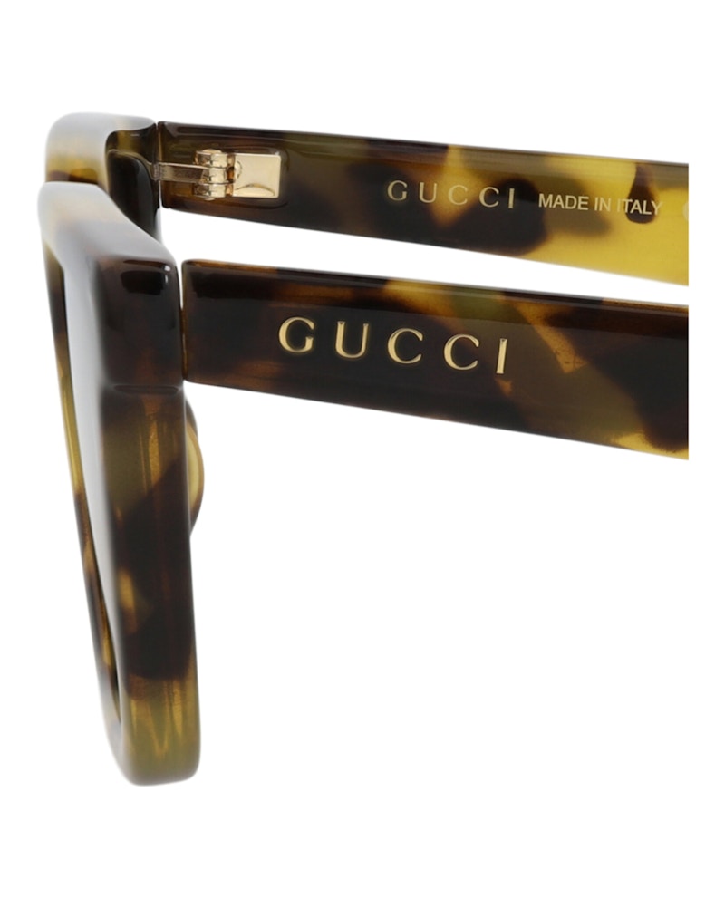 Gucci Square-Frame Injection Sunglasses Yellow Yellow Brown (GG1539S-30014815-005)