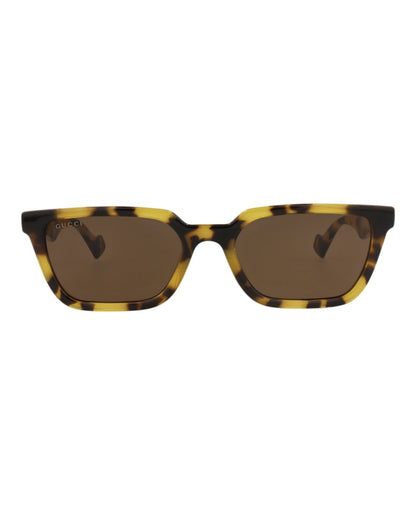 Gucci Square-Frame Injection Sunglasses Yellow Yellow Brown (GG1539S-30014815-005)