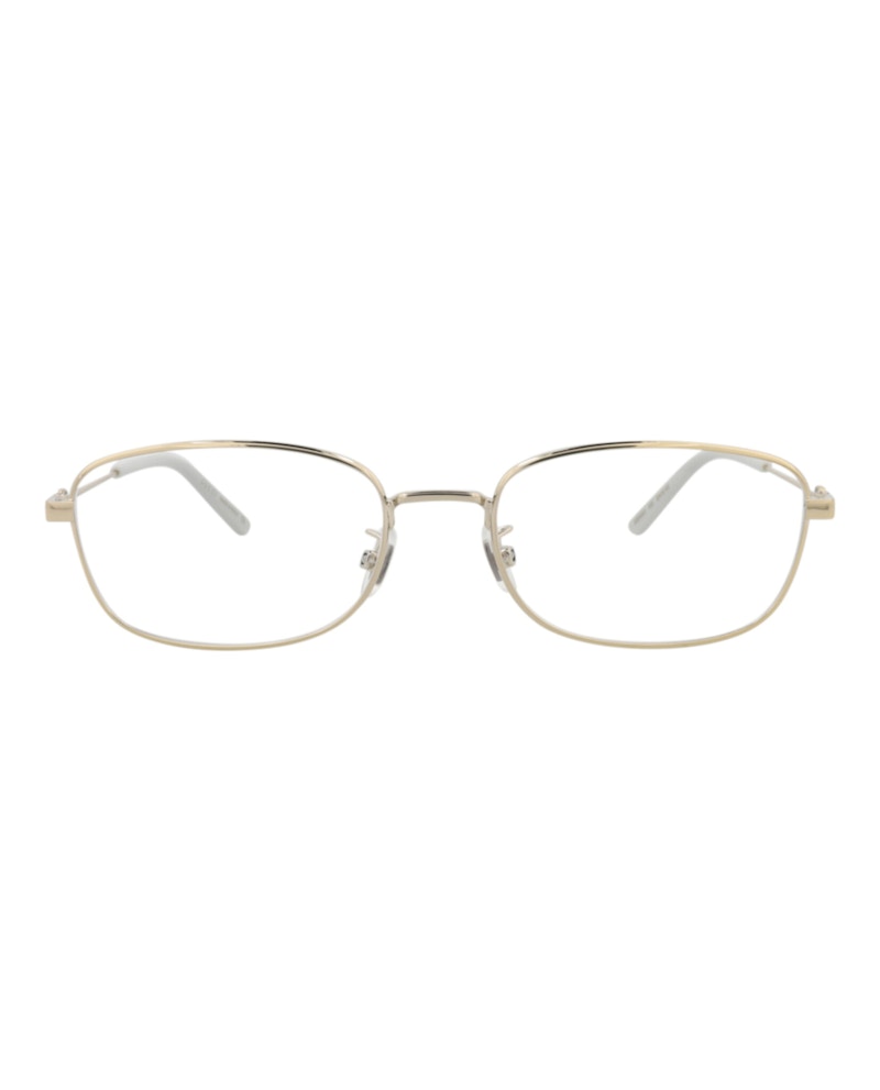 Gucci Square-Frame Metal Optical Frames Gold Gold Transparent (GG0444O-30006428-005)