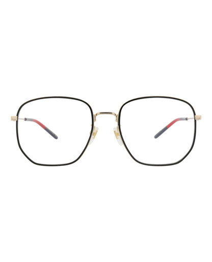 Gucci Square-Frame Metal Optical Frames Gold Gold Transparent (GG1197OA-30013454-003)
