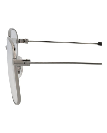 Gucci Square-Frame Metal Optical Frames Ruthenium Ruthenium Transparent (GG0685OA-30008578-002)