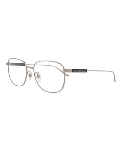 Gucci Square-Frame Metal Optical Frames Ruthenium Ruthenium Transparent (GG1312O-30013899-001)