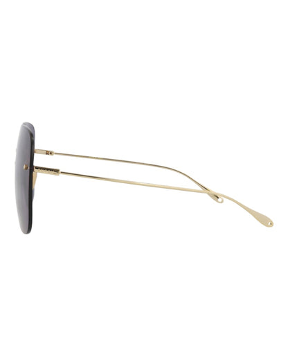Gucci Square-Frame Metal Sunglasses Gold Gold Blue (GG1148S-30012727-005)