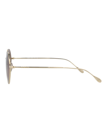 Gucci Square-Frame Metal Sunglasses Gold/Gold/Brown (GG1182S-30013461-002)