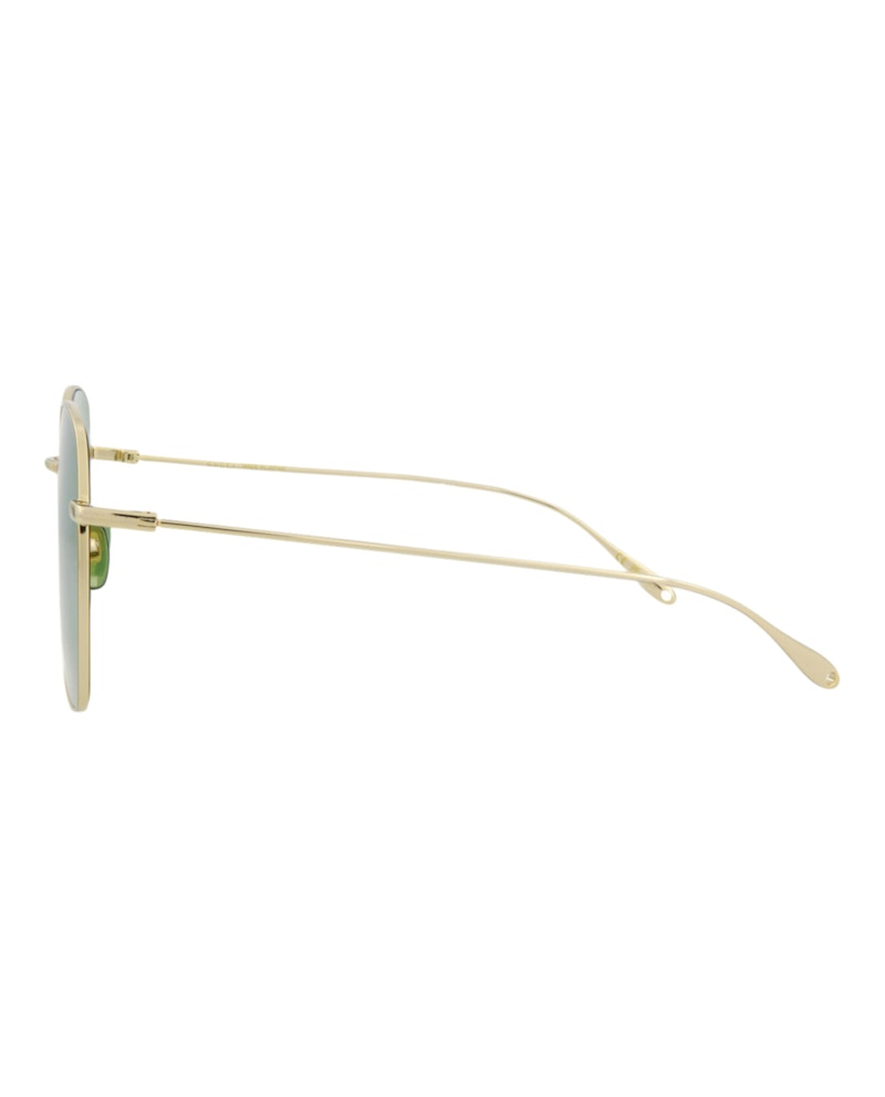 Gucci Square-Frame Metal Sunglasses Gold Gold Green (GG1031S-30011783-008)