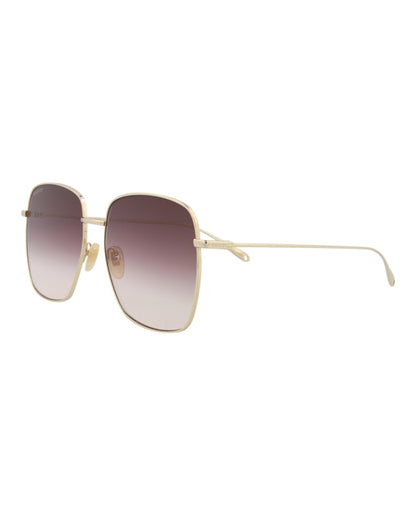 Gucci Square-Frame Metal Sunglasses Gold Gold Red (GG1031S-30011783-010)
