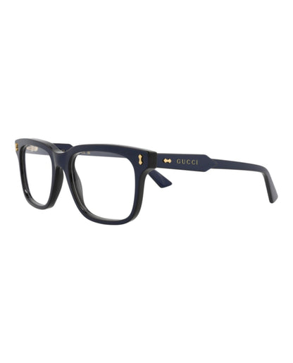 Gucci Square-Frame Recycled Acetate Optical Frames Blue Blue Transparent (GG1265O-30013849-005)