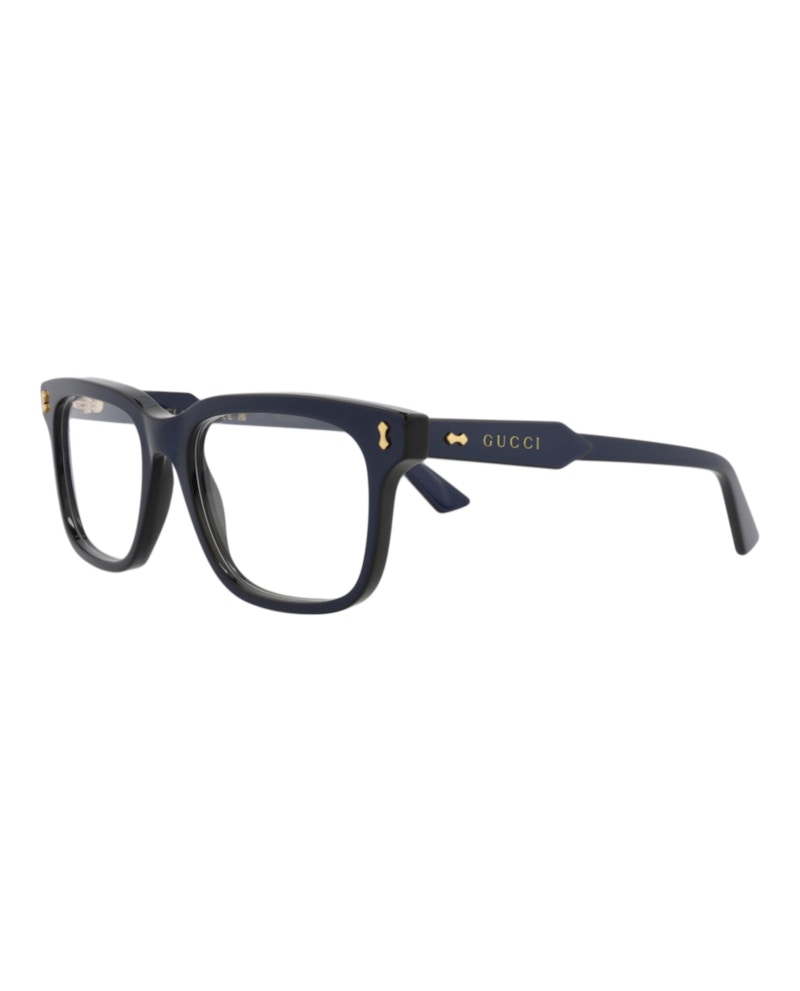 Gucci Square-Frame Recycled Acetate Optical Frames Blue Blue Transparent (GG1265O-30013849-005)