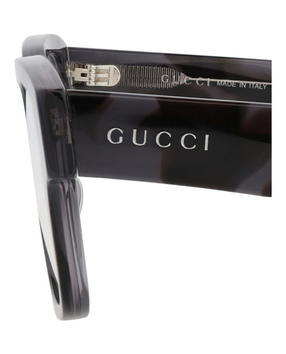 Gucci Square-Frame Recycled Acetate Optical Frames Grey Grey Transparent (GG1428O-30014479-009)