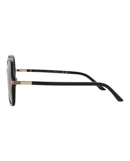 Gucci Square-Frame Recycled Acetate Sunglasses Black/Black/Grey (GG1448SA-30014448-005)