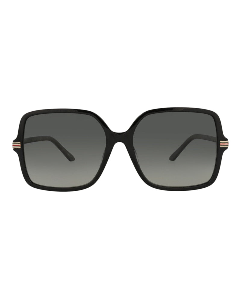 Gucci Square-Frame Recycled Acetate Sunglasses Black/Black/Grey (GG1448SA-30014448-005)