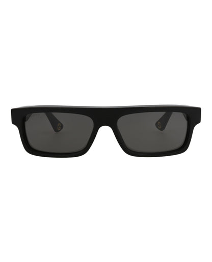 Gucci Square-Frame Recycled Acetate Sunglasses Black Black Grey (GG1616S-30014937-001)