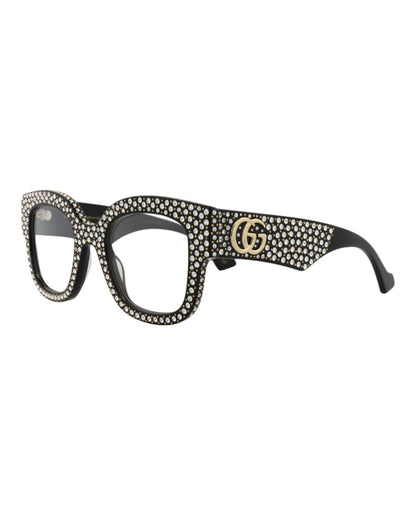 Gucci Square-Frame Recycled Acetate Sunglasses Black Black Transparent (GG1423S-30014529-001)