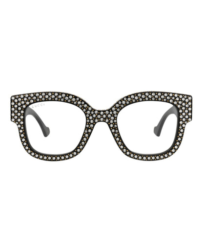 Gucci Square-Frame Recycled Acetate Sunglasses Black Black Transparent (GG1423S-30014529-001)