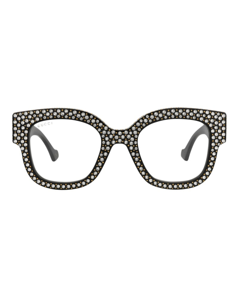 Gucci Square-Frame Recycled Acetate Sunglasses Black Black Transparent (GG1423S-30014529-001)