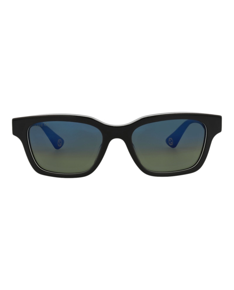 Gucci Square-Frame Recycled Acetate Sunglasses Black Grey Blue (GG1641SA-30015104-003)