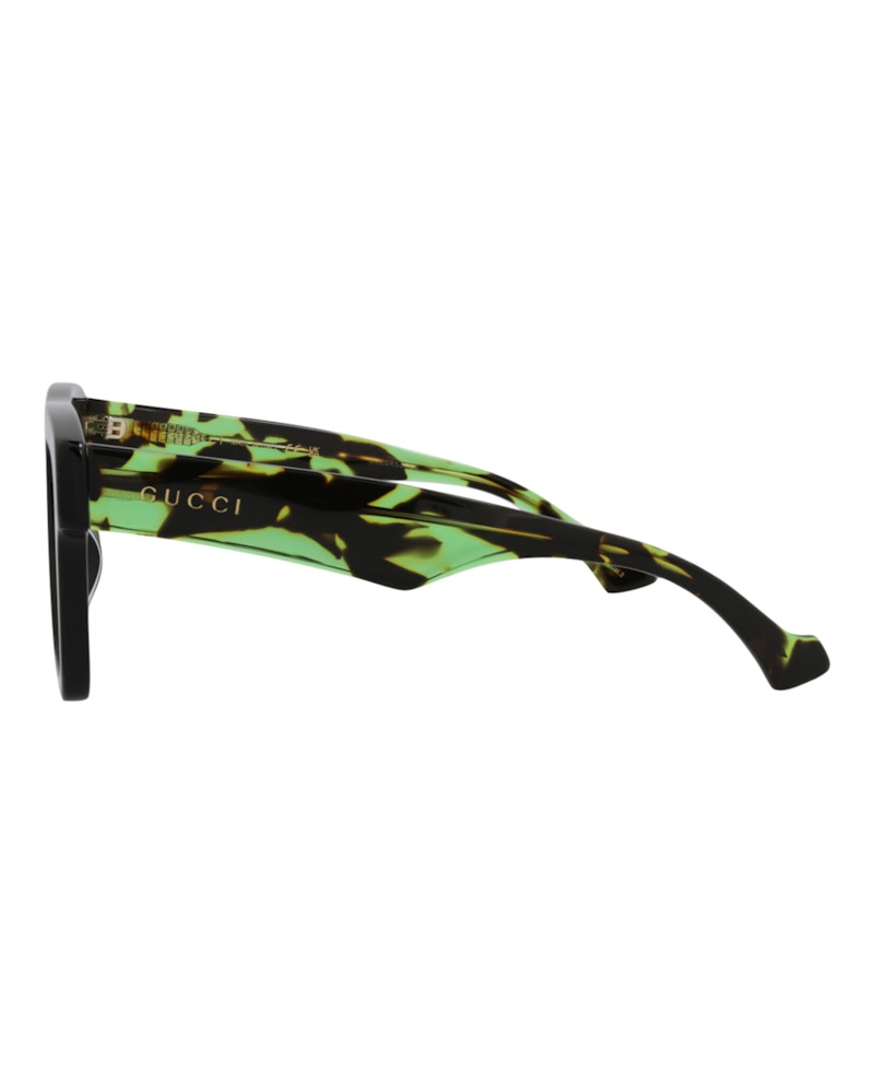 Gucci Square-Frame Recycled Acetate Sunglasses Black Havana Green (GG0962S-30011191-013)