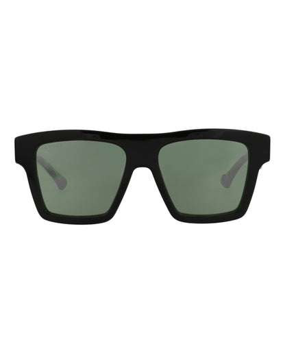Gucci Square-Frame Recycled Acetate Sunglasses Black Havana Green (GG0962S-30011191-013)
