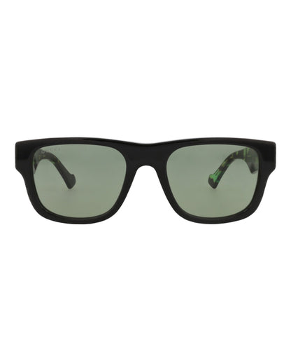 Gucci Square-Frame Recycled Acetate Sunglasses Black Havana Green (GG1427S-30014475-005)