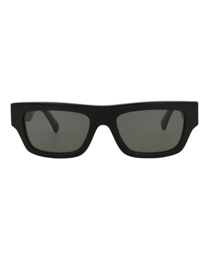 Gucci Square-Frame Recycled Acetate Sunglasses Black Havana Grey (GG1301S-30013924-001)