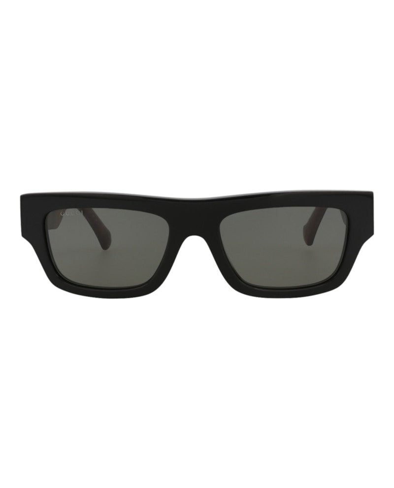 Gucci Square-Frame Recycled Acetate Sunglasses Black Havana Grey (GG1301S-30013924-001)